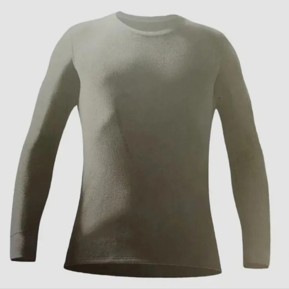 Heat Tech Top Men Large Ultra Warm Crewneck Long Sleeve Top Base Layer Gray NWT